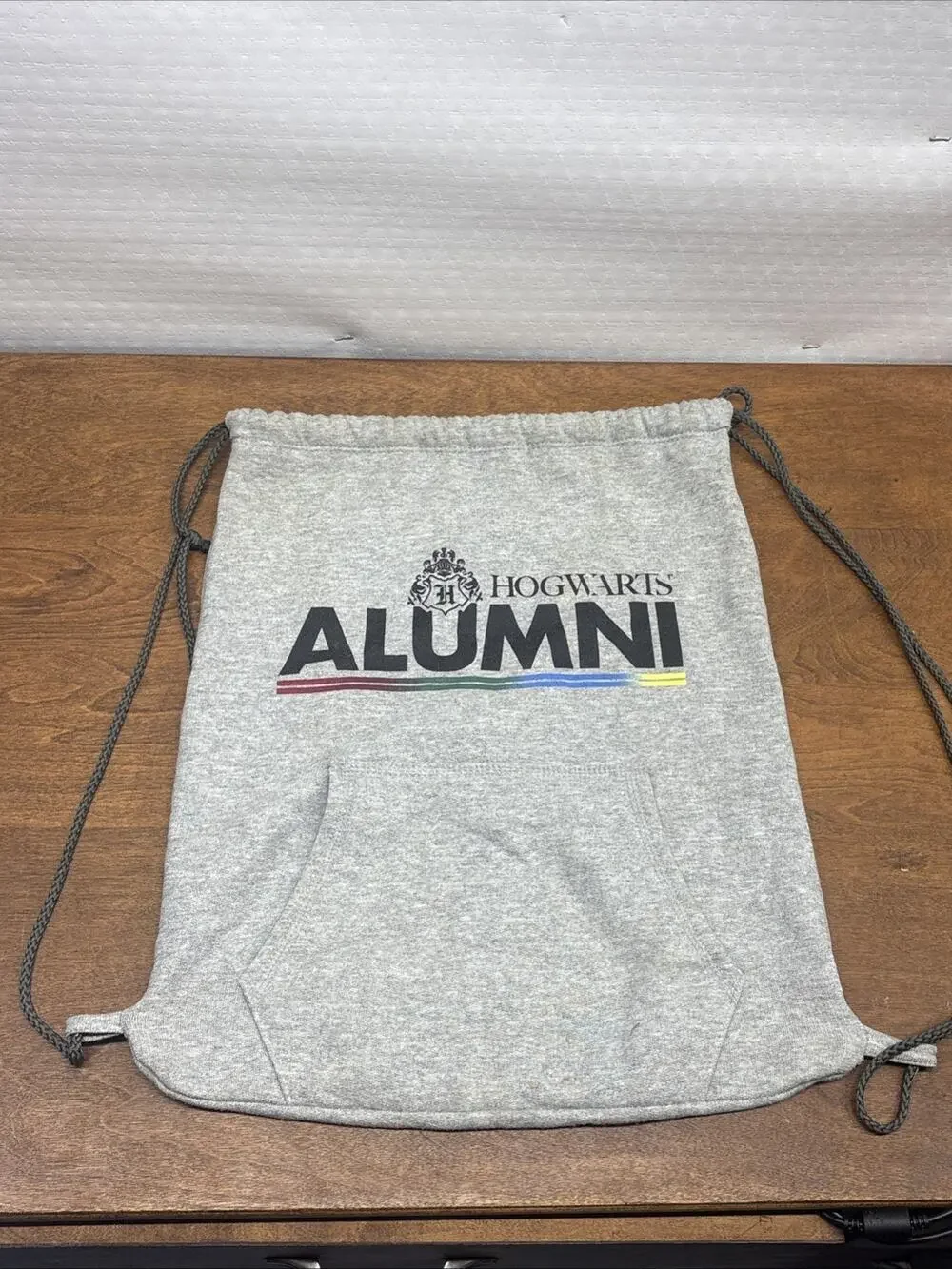 Harry Potter Universal Studios Parks Hogwarts Alumni Drawstring Bag Rare